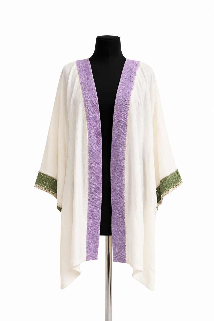 Otantik Nakışlı Jakarlı Kaftan