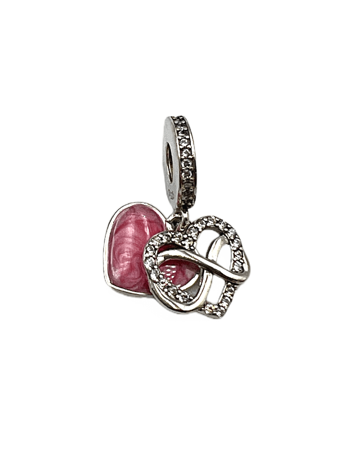 Pembe Kalp Sonsuzluk Charm