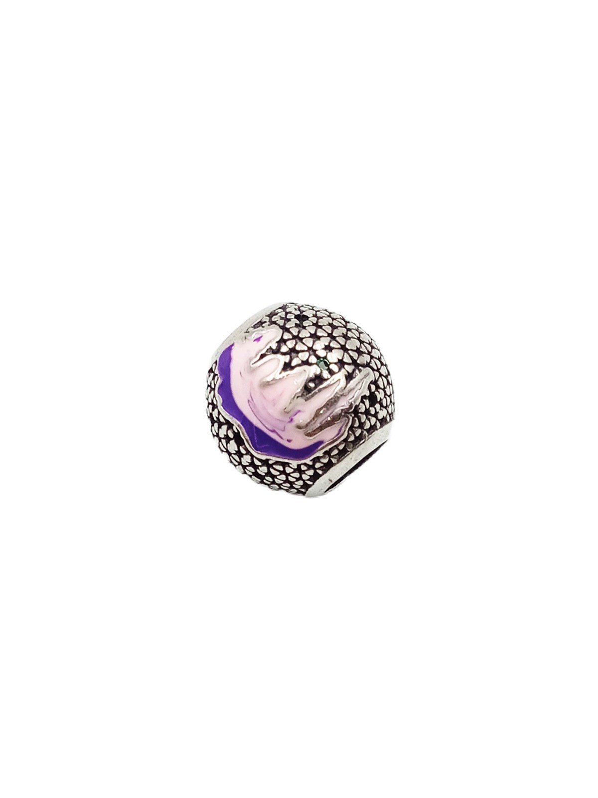 Pembe ve Mor Desenli Küre Charm