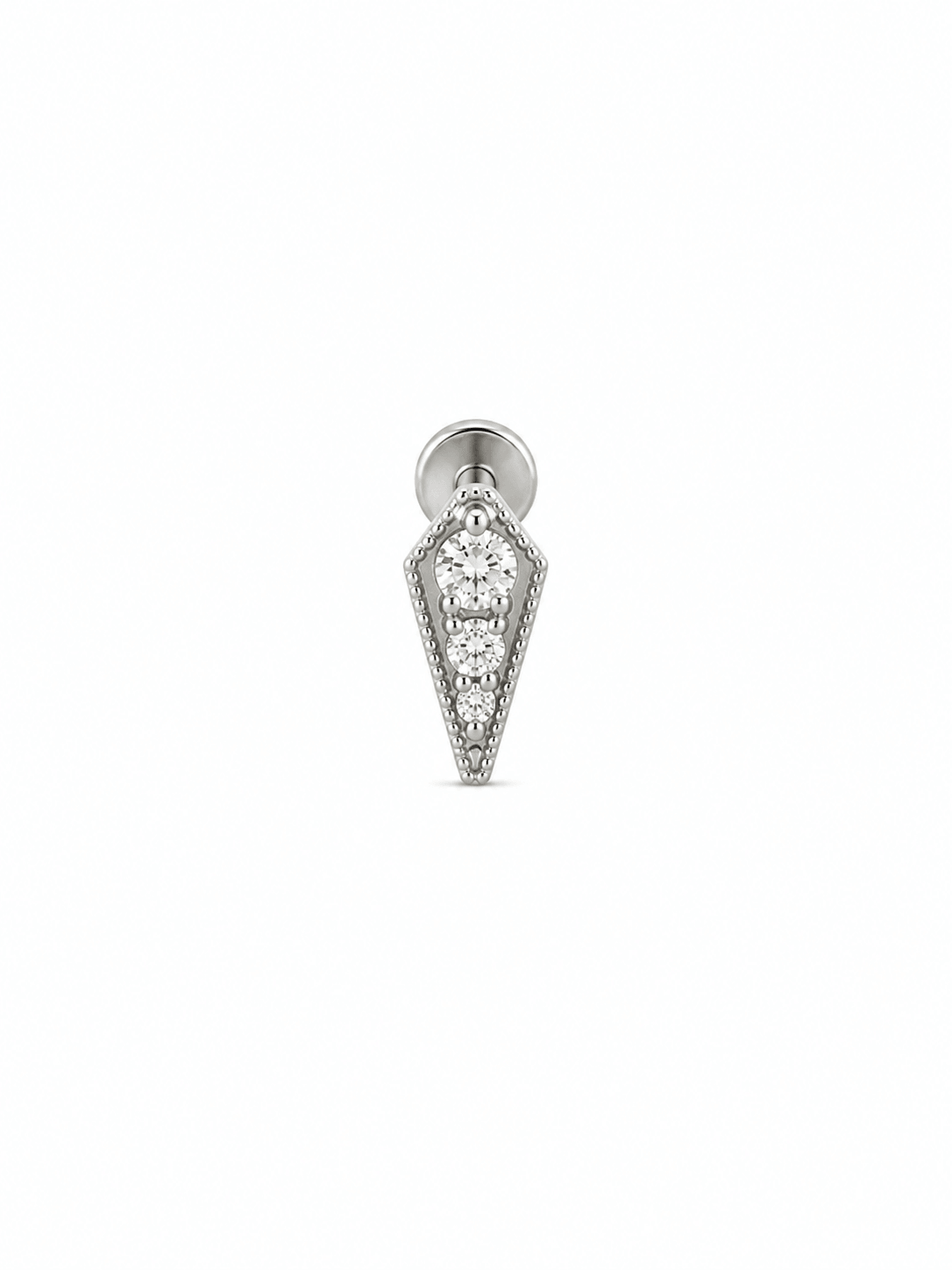 Premium Titanyum Piramit Piercing