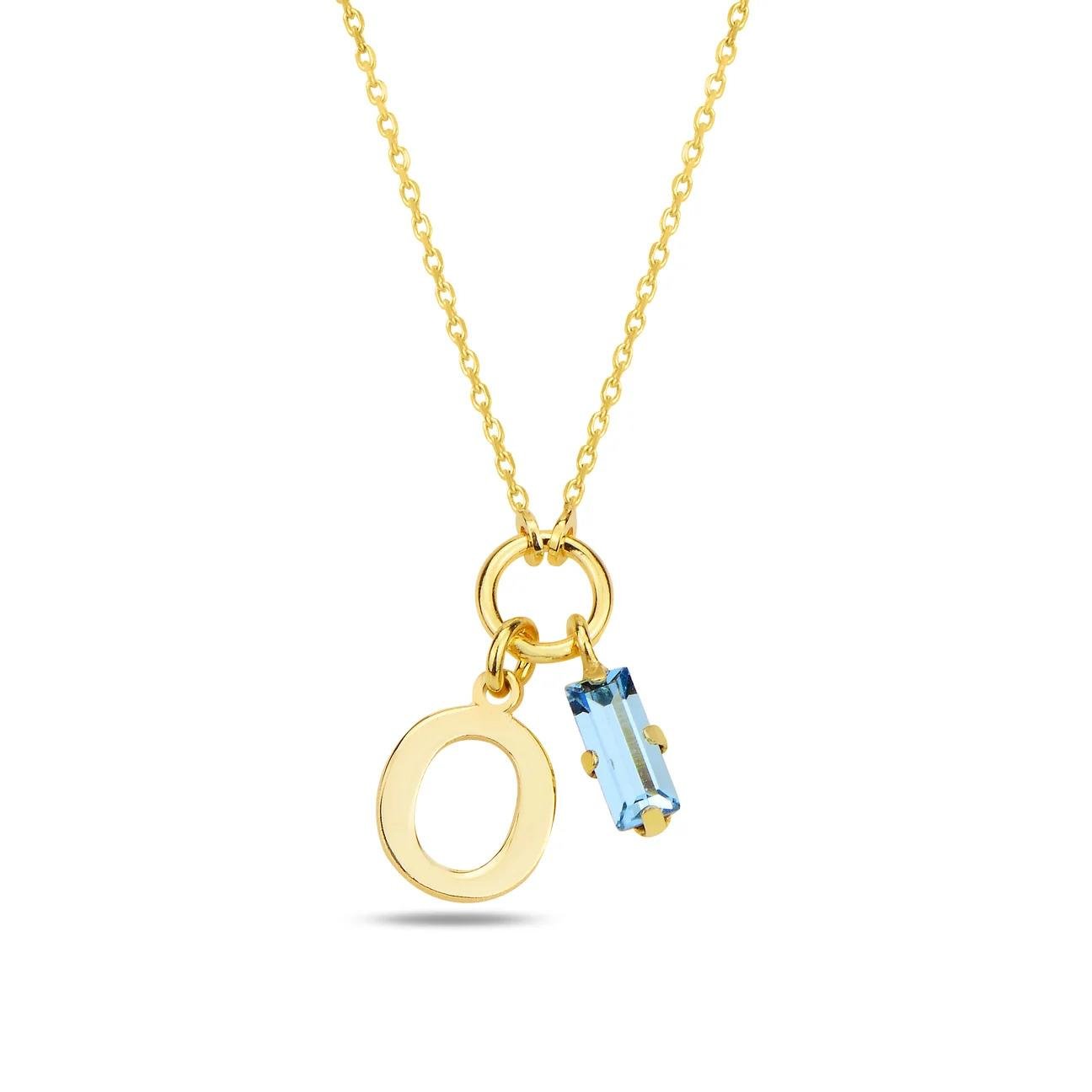 Swarovski Baget Harf Kolye
