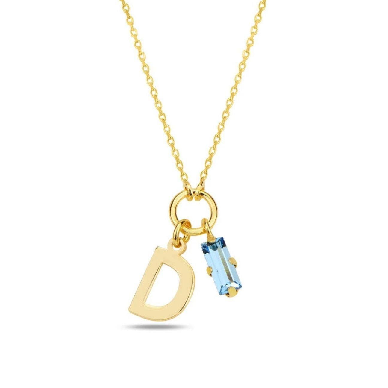 Swarovski Baget Harf Kolye