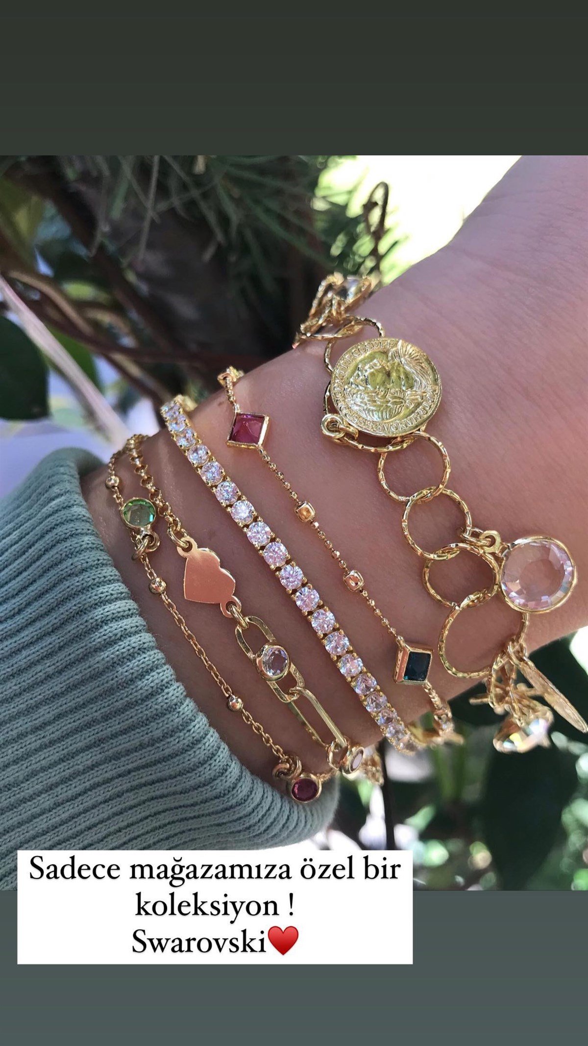Swarovski Taşlı Bileklik