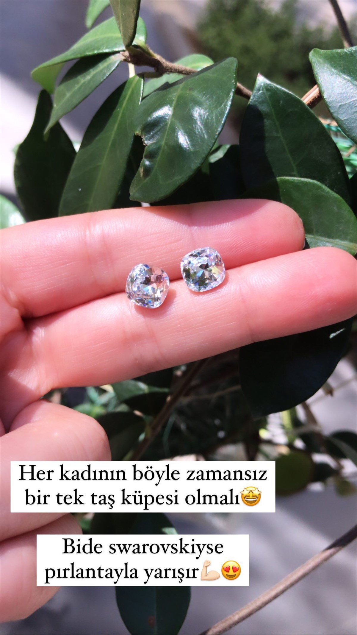 Swarovski Taşlı Küpe