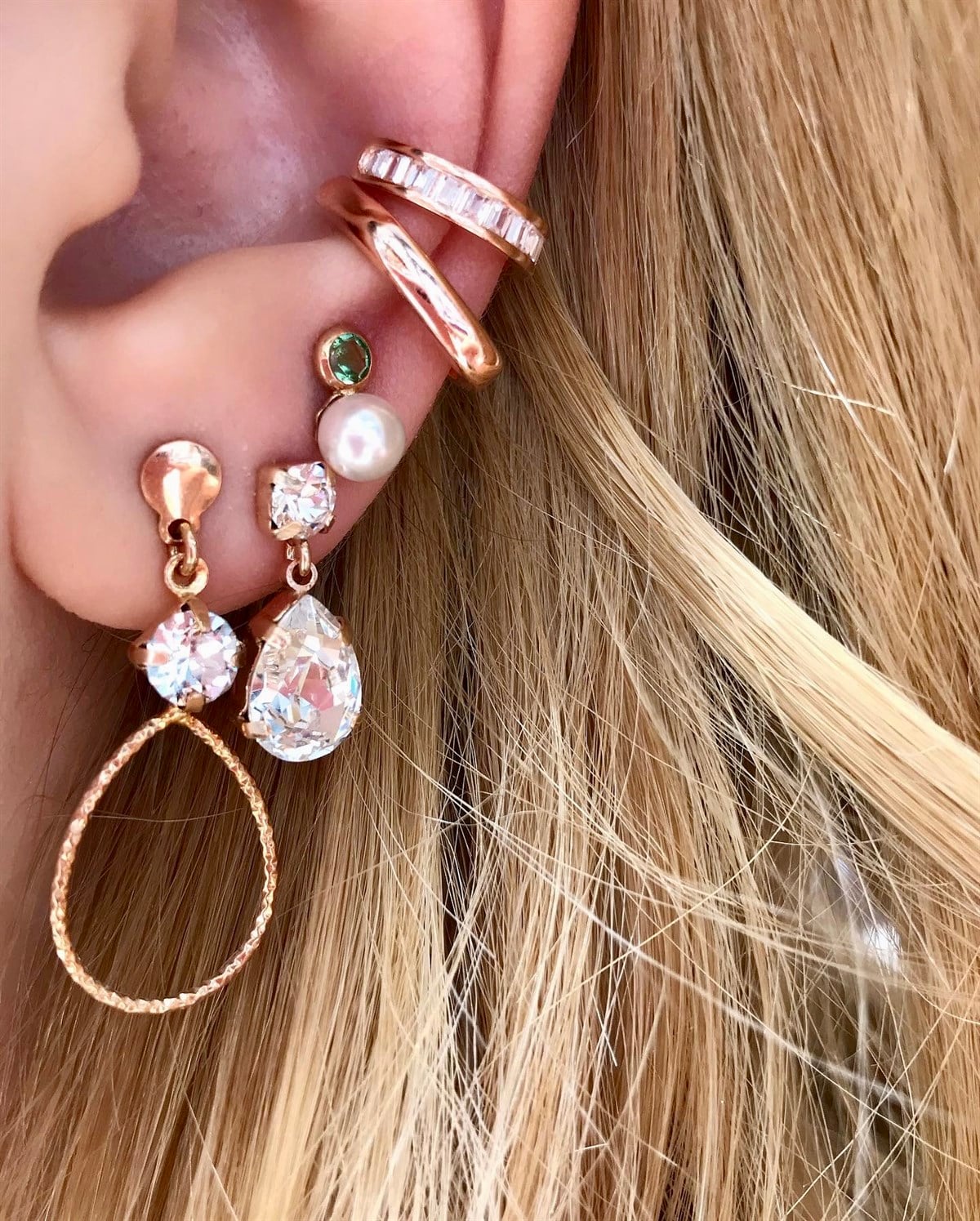 Swarovski Taşlı Küpe