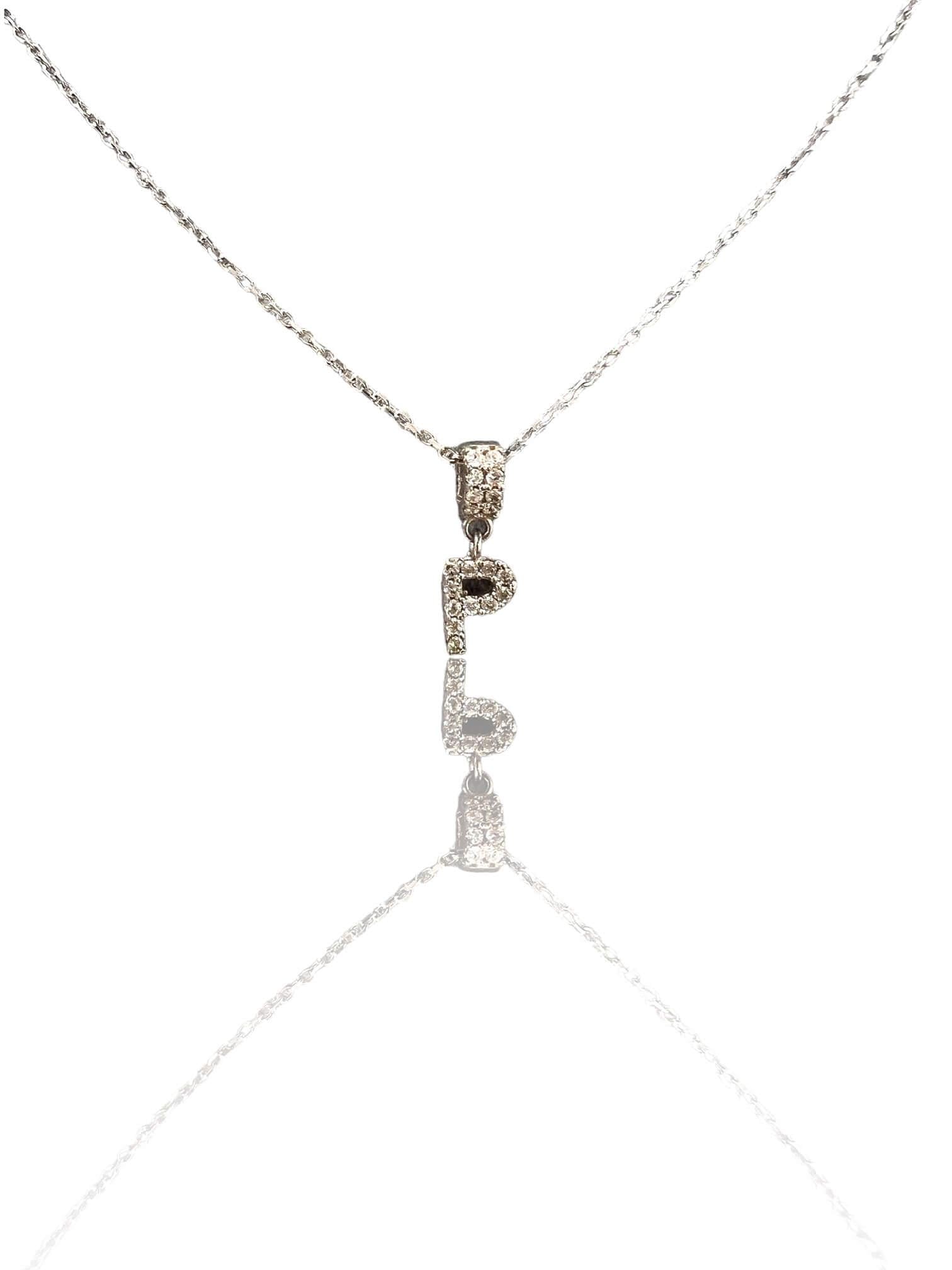 Taşlı Mini Harf Kolye