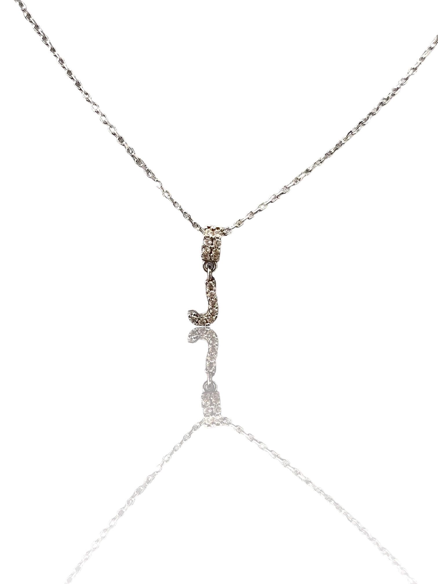 Taşlı Mini Harf Kolye