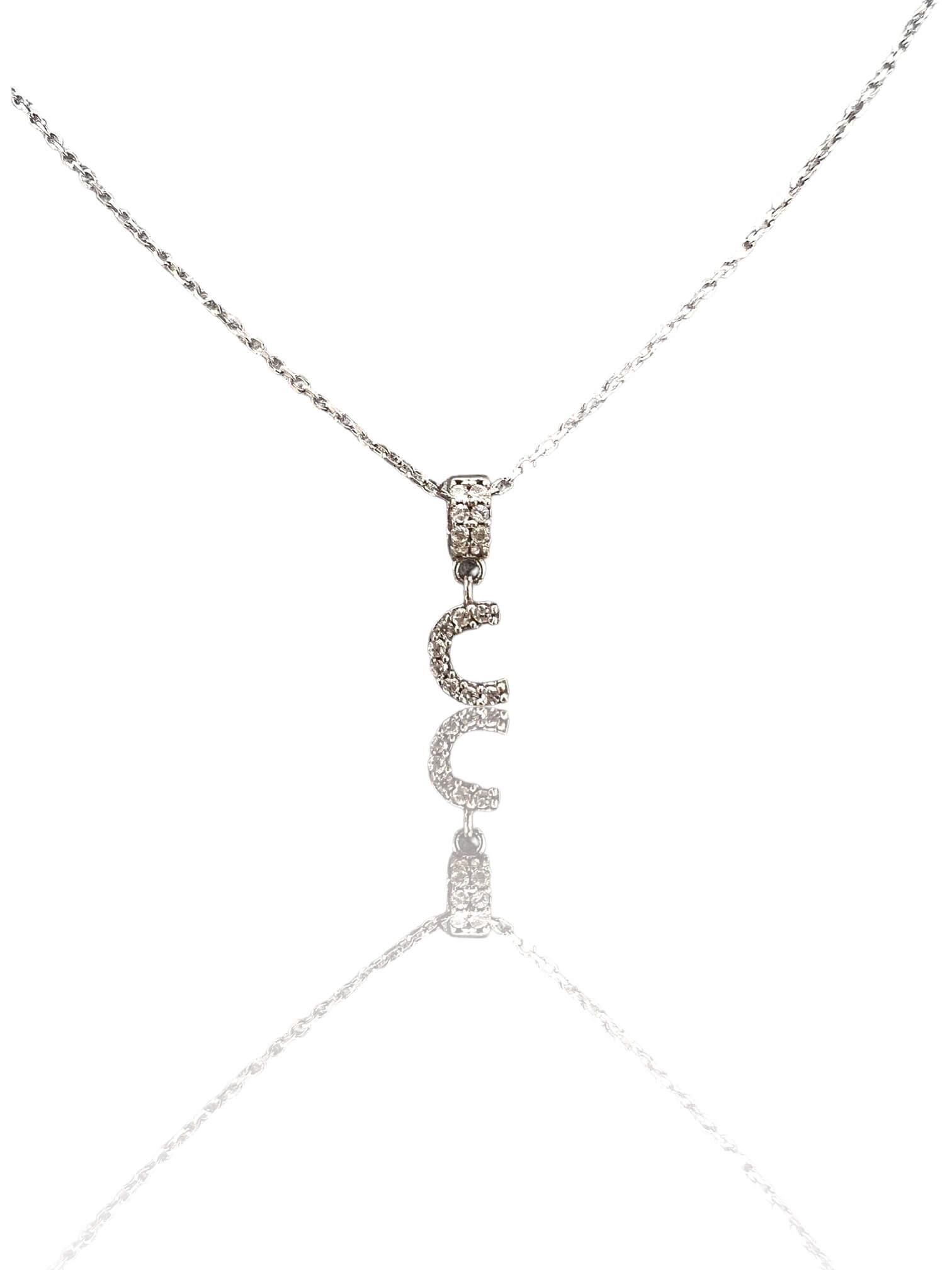 Taşlı Mini Harf Kolye