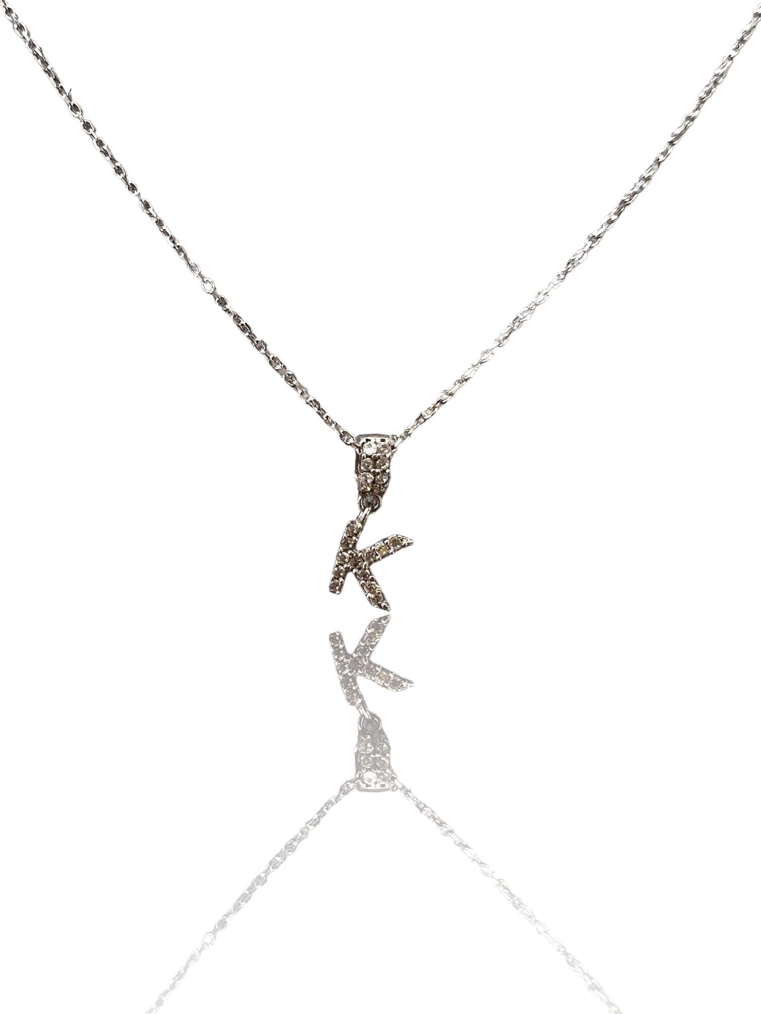Taşlı Mini Harf Kolye