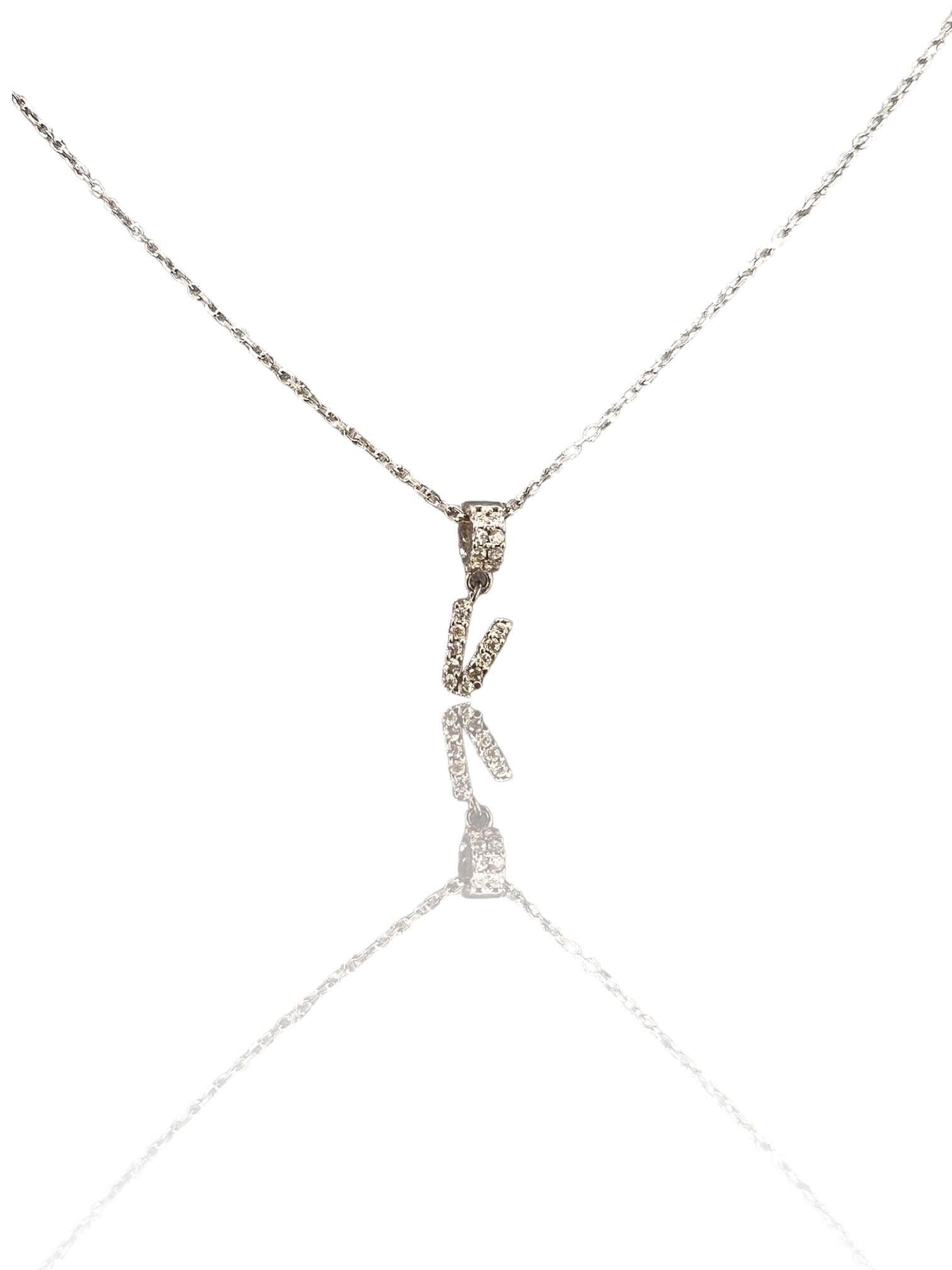 Taşlı Mini Harf Kolye