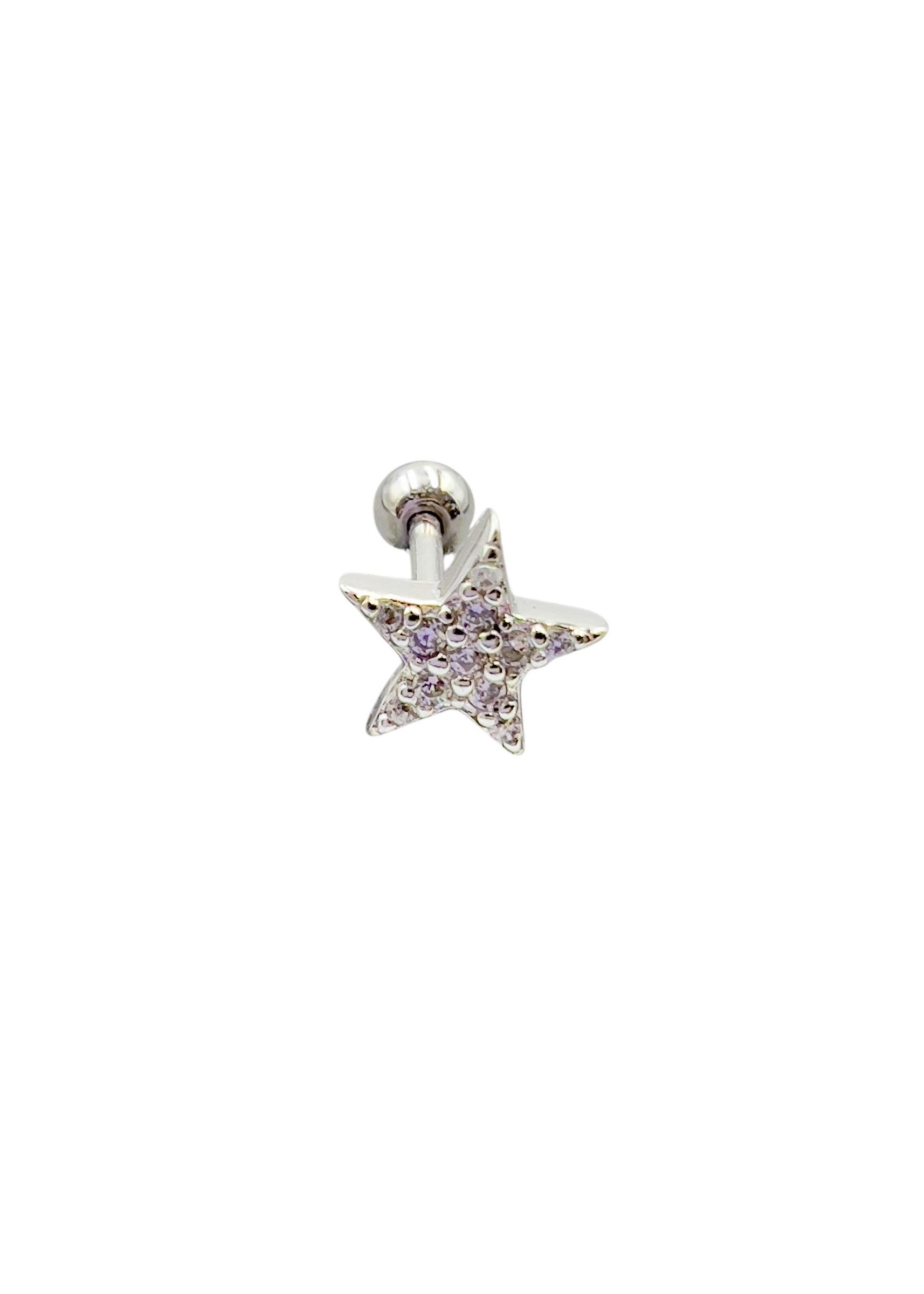 Yıldız Gümüş Piercing