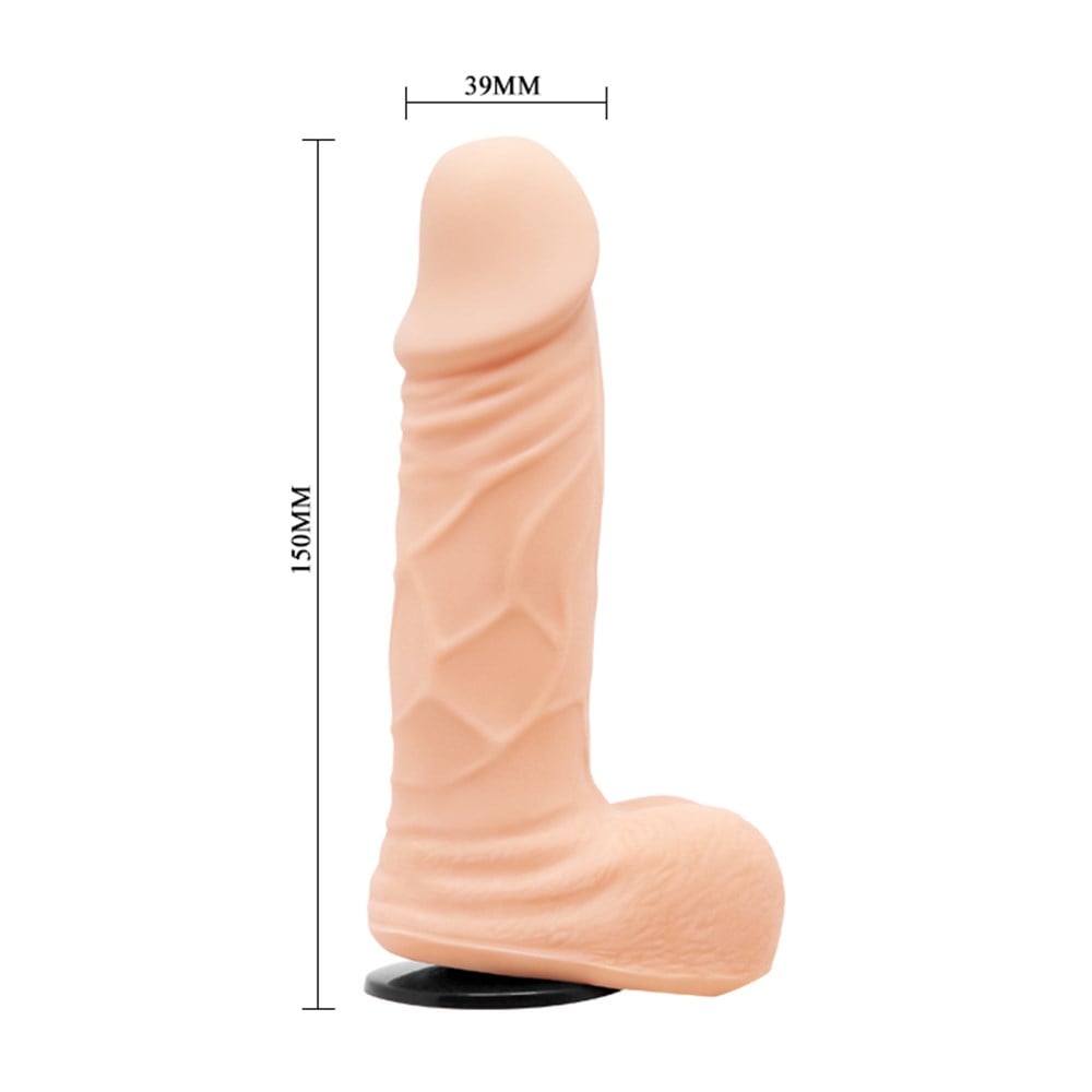15 cm Belden Bağlamalı İçi Dolu Strapon Penis