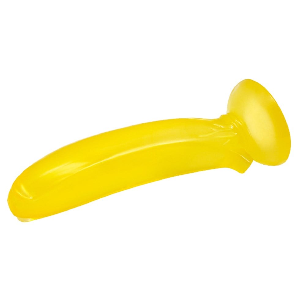 17 cm Vantuzlu Muz Şeklinde Silikon Anal Plug