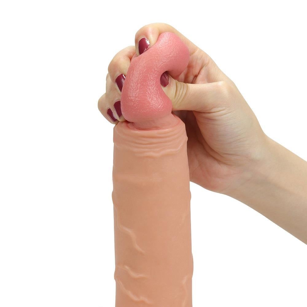 21,5 cm Belden Bağlamalı Oxford İçi Boş Strapon Dildo
