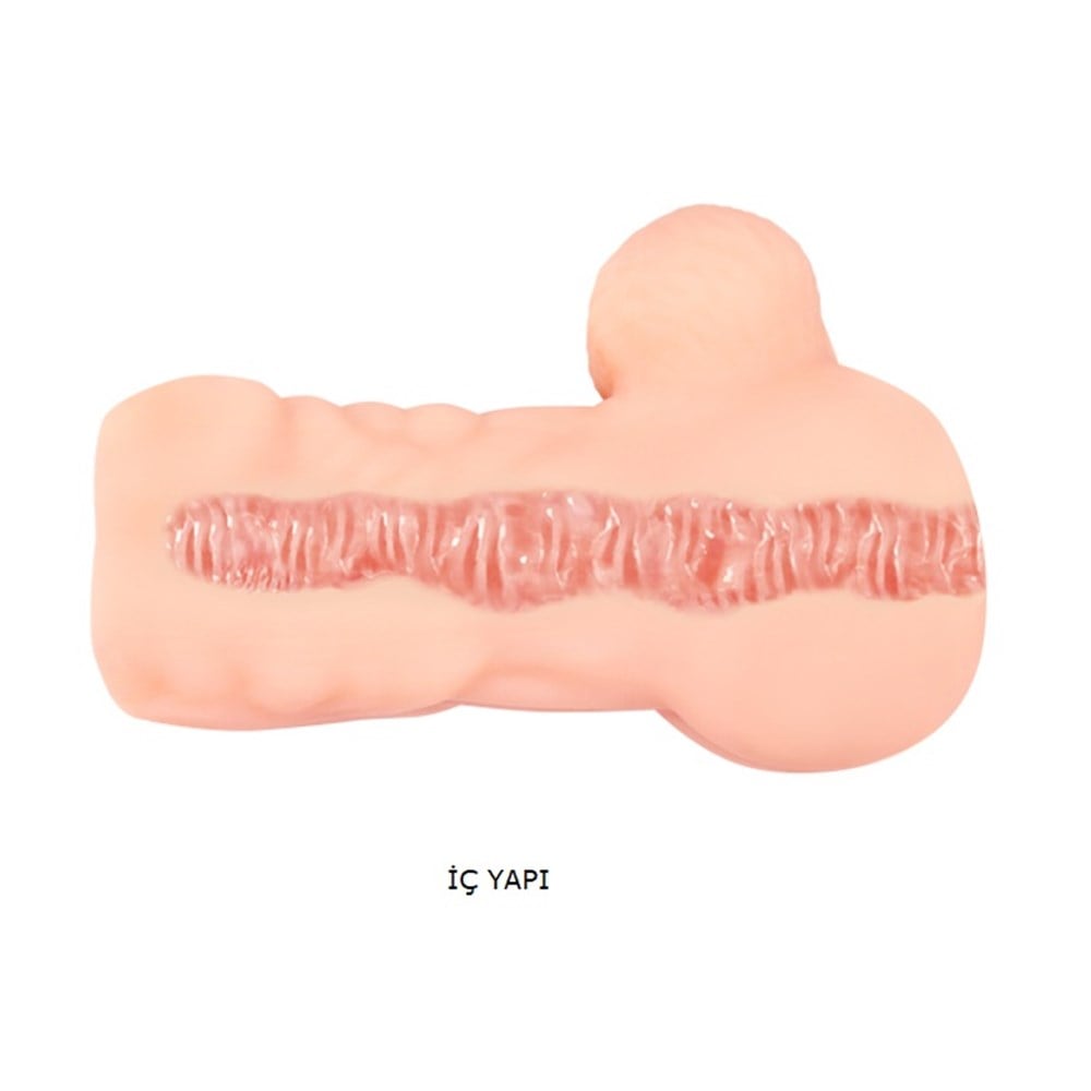 3 Boyutlu Testisli Yarım Erkerk Vücutlu Suni Anal Mastürbatör