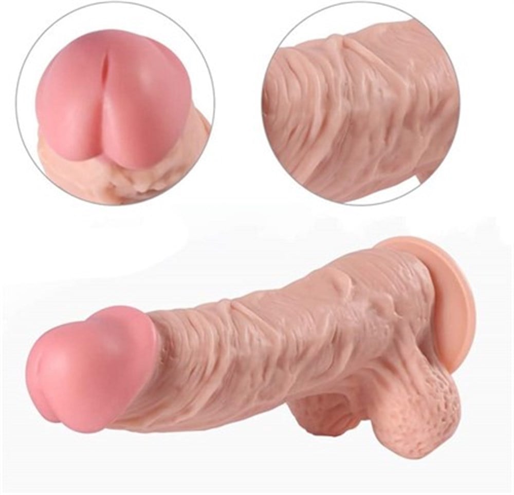 32,5 cm Realistik Büyük Boy Dildo Penis - Leilong