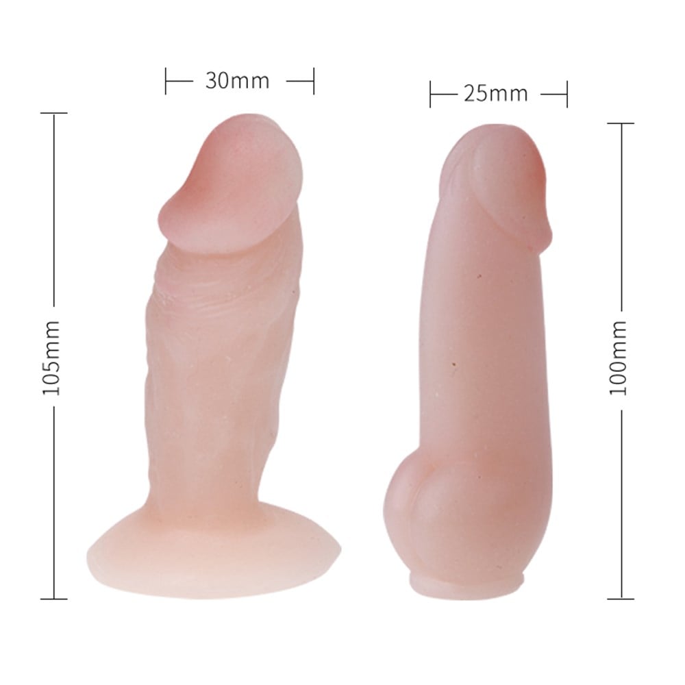 Belden Bağlamalı İçi Dolu Çift Strapon Penis