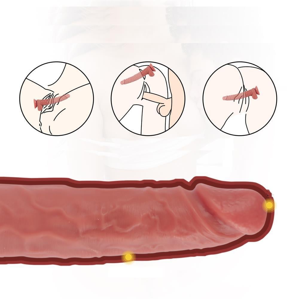 Belden Bağlamalı Yeni Nesil Büyük Boy 28,9 cm Realistik Dildo Penis