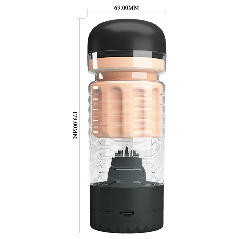 Dil Uyarım Titreşimli Realistik Suni Vajina Erkek Mastürbatör