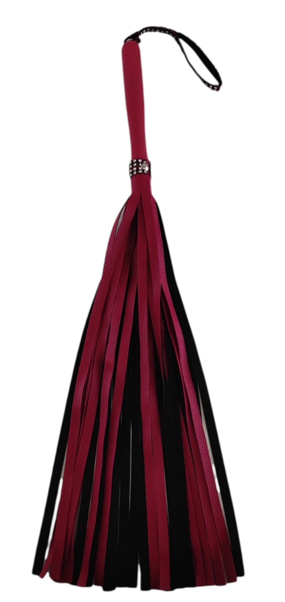 Kırmızı Fetish Fantezi Seti - 4'lü Kelepçe Kırbaç Göz Bandı