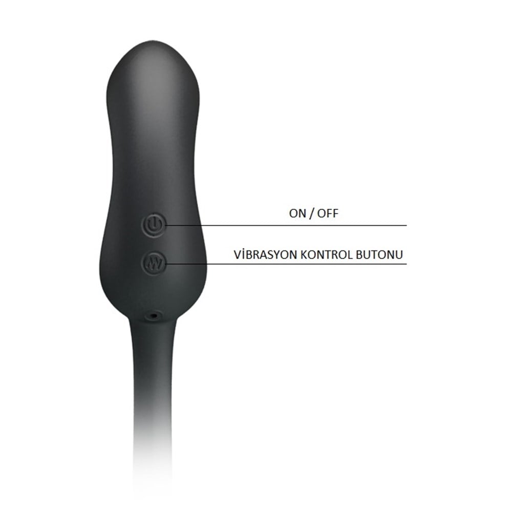 Penis Kılıflı USB Şarjlı Titreşimli Anal Plug