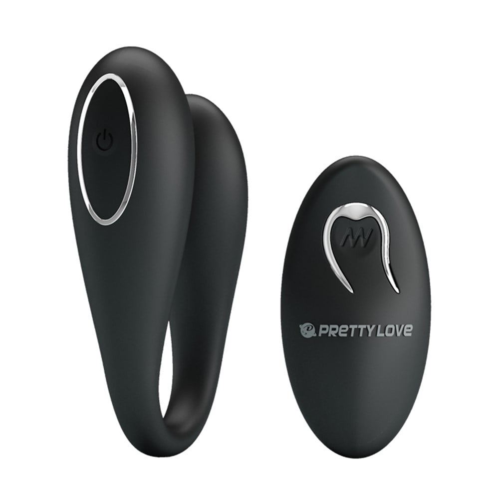 Pretty Love Algernon Siyah USB Şarjlı 12 Titreşimli Uzaktan Kumandalı Vibratör