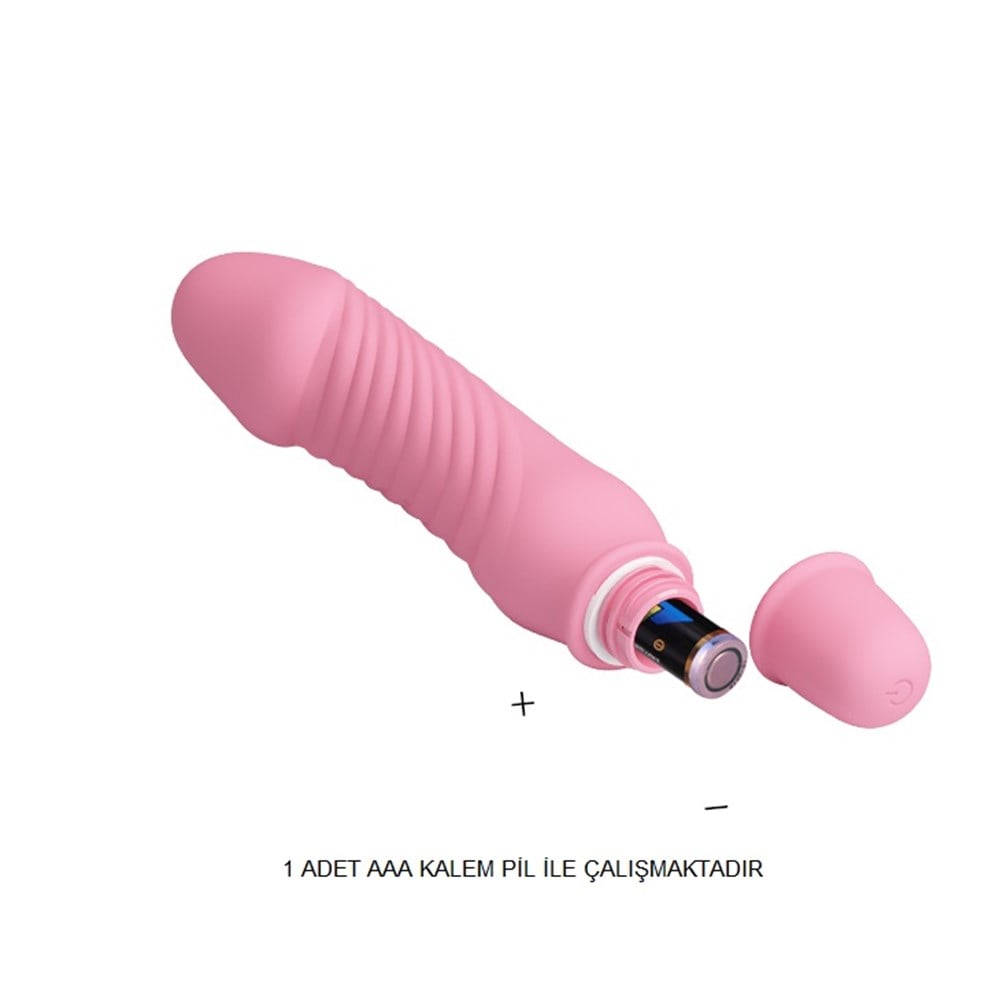 PRETTY LOVE Titreşim Özellikli Vibratör 13.5 cm Açık Pembe