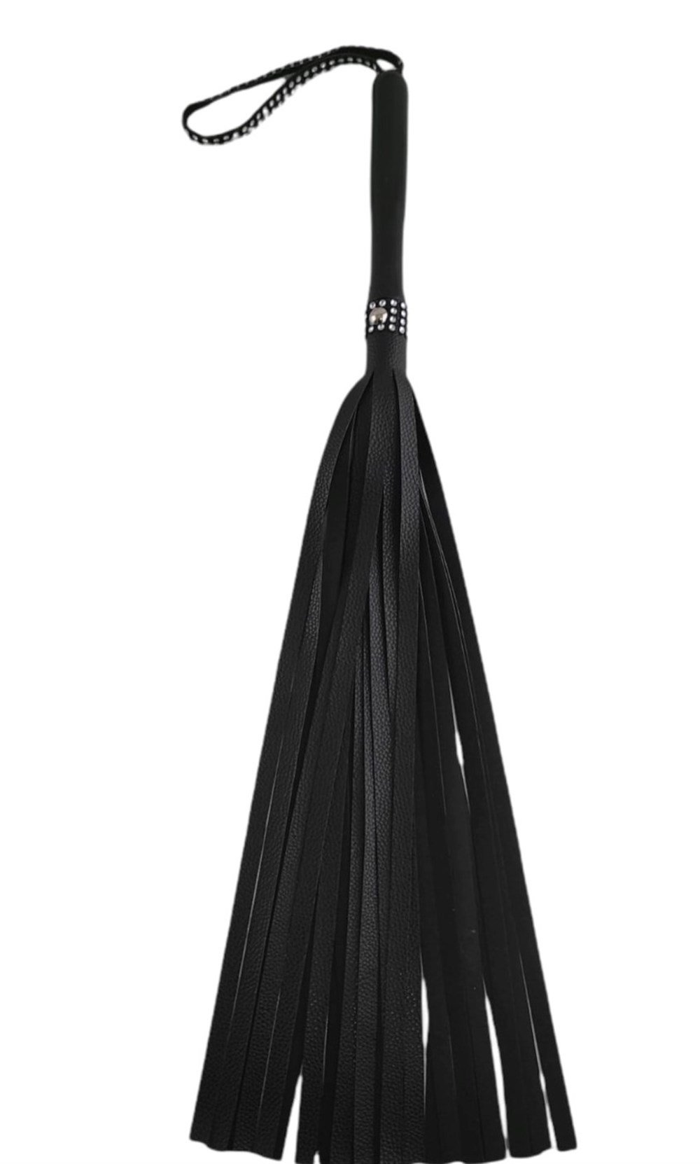 Siyah Fetish Fantezi Seti - 4'lü Kelepçe Kırbaç Göz Bandı