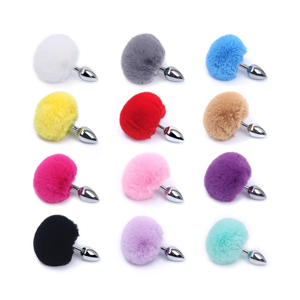 Tavşan Kuyruklu Paslanmaz Çelik Anal Tıkaç