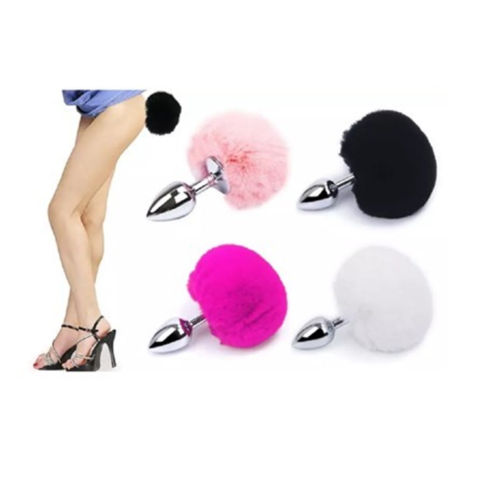 Tavşan Kuyruklu Paslanmaz Çelik Anal Tıkaç