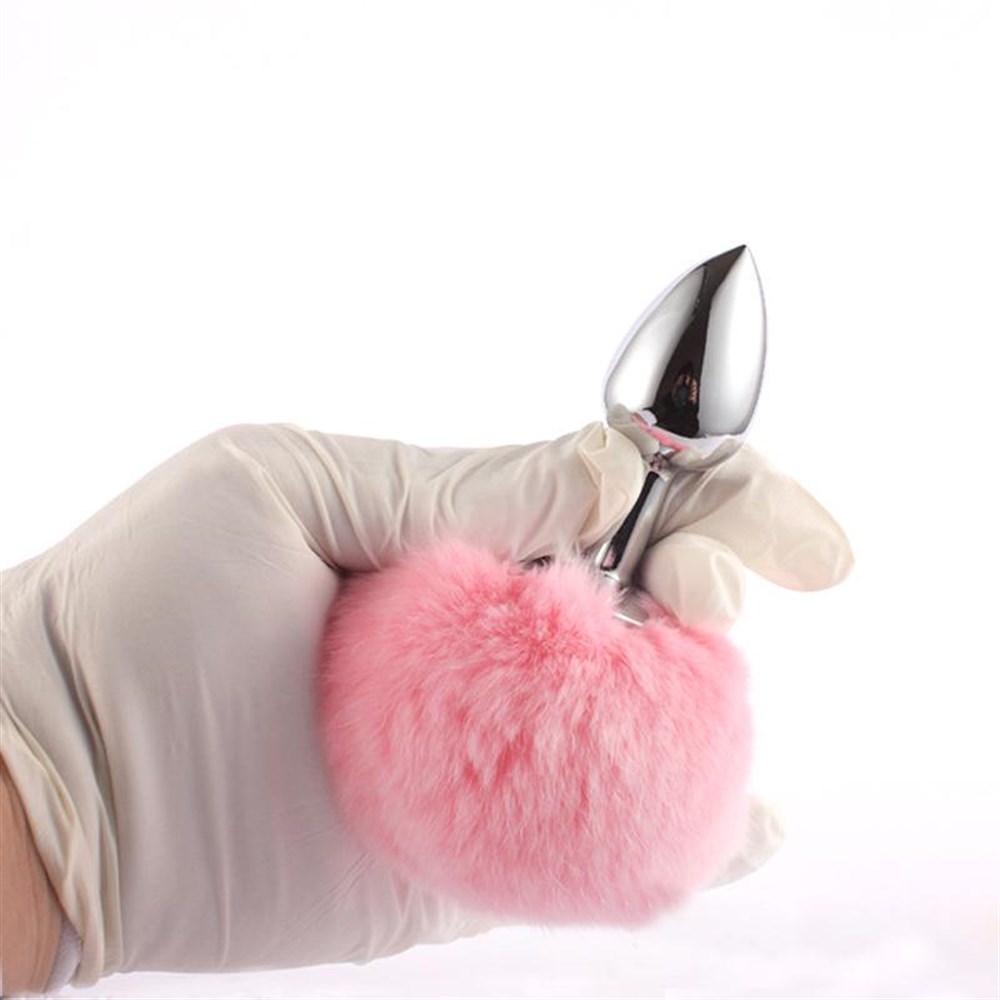 Tavşan Kuyruklu Paslanmaz Çelik Anal Tıkaç