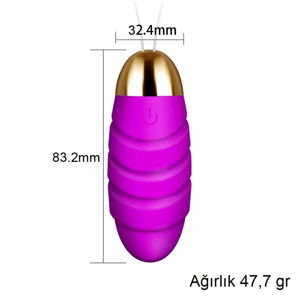 Telefondan Kumandalı 10 Fonksiyonlu Masaj Vibratörü Zevk Yumurtası