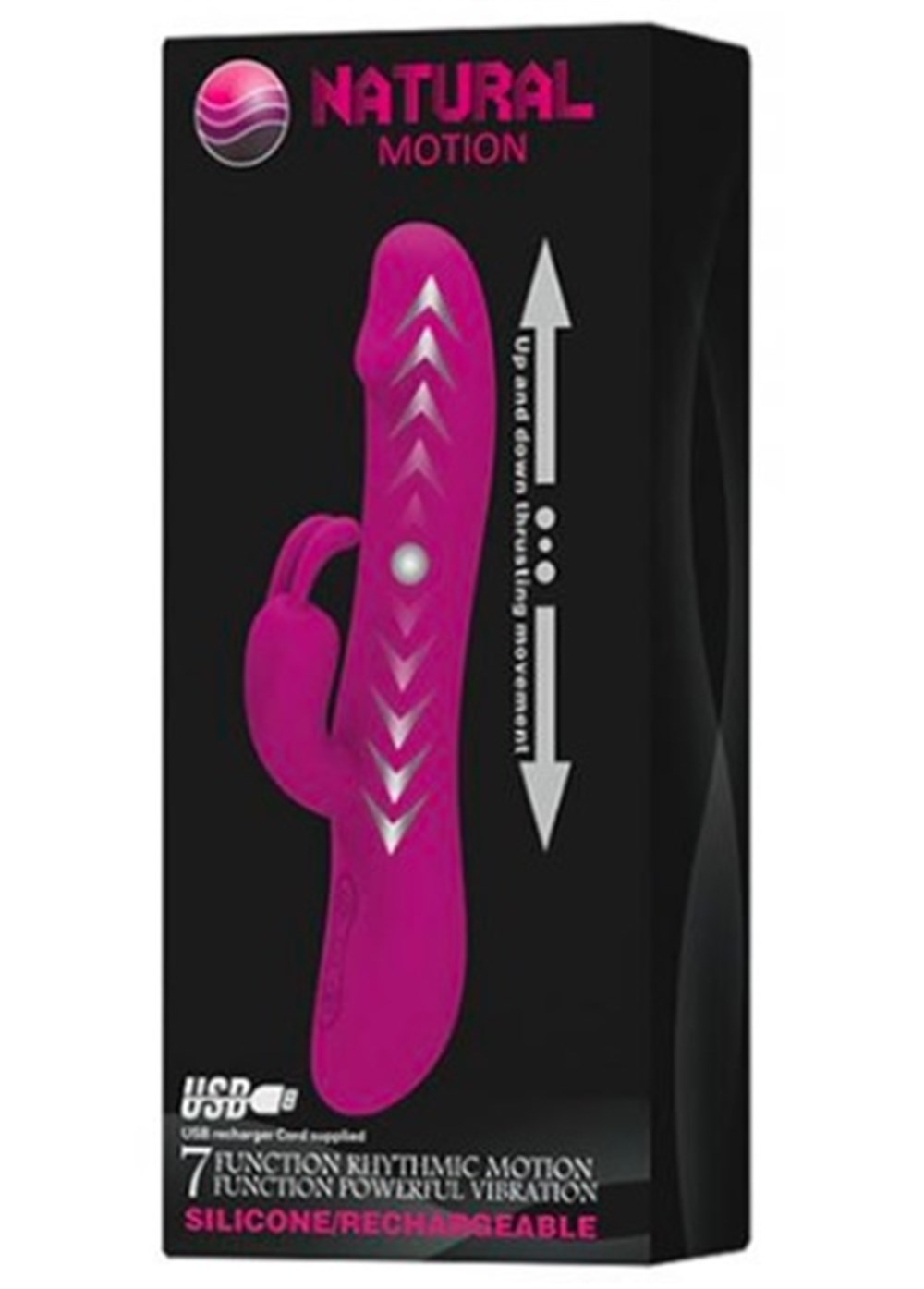 Usb Şarjlı İleri Geri Hareketli Klitoris Uyarıcılı Tavşan Vibratör