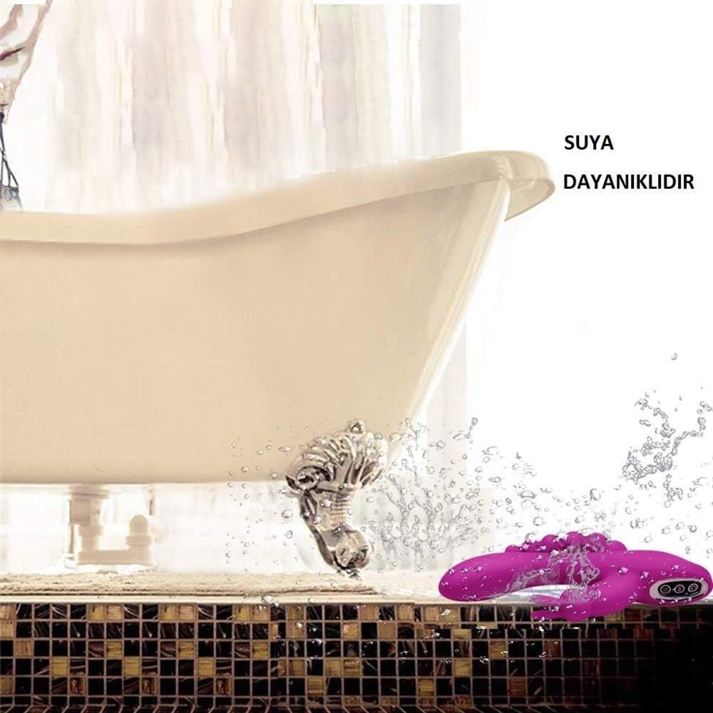 USB Şarjlı Klitoral & Anal Uyarıcılı Teknolojik Vibratör - Mor