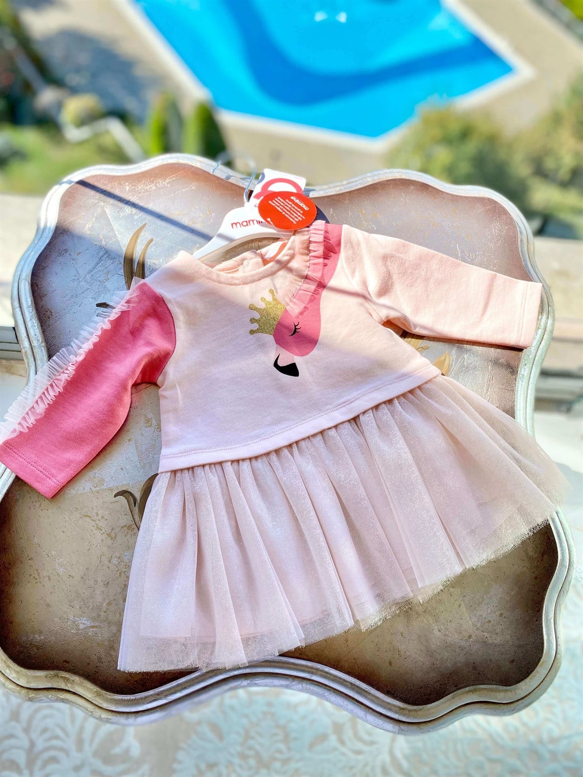 MAMİNO FLAMİNGO PEMBE ELBİSE