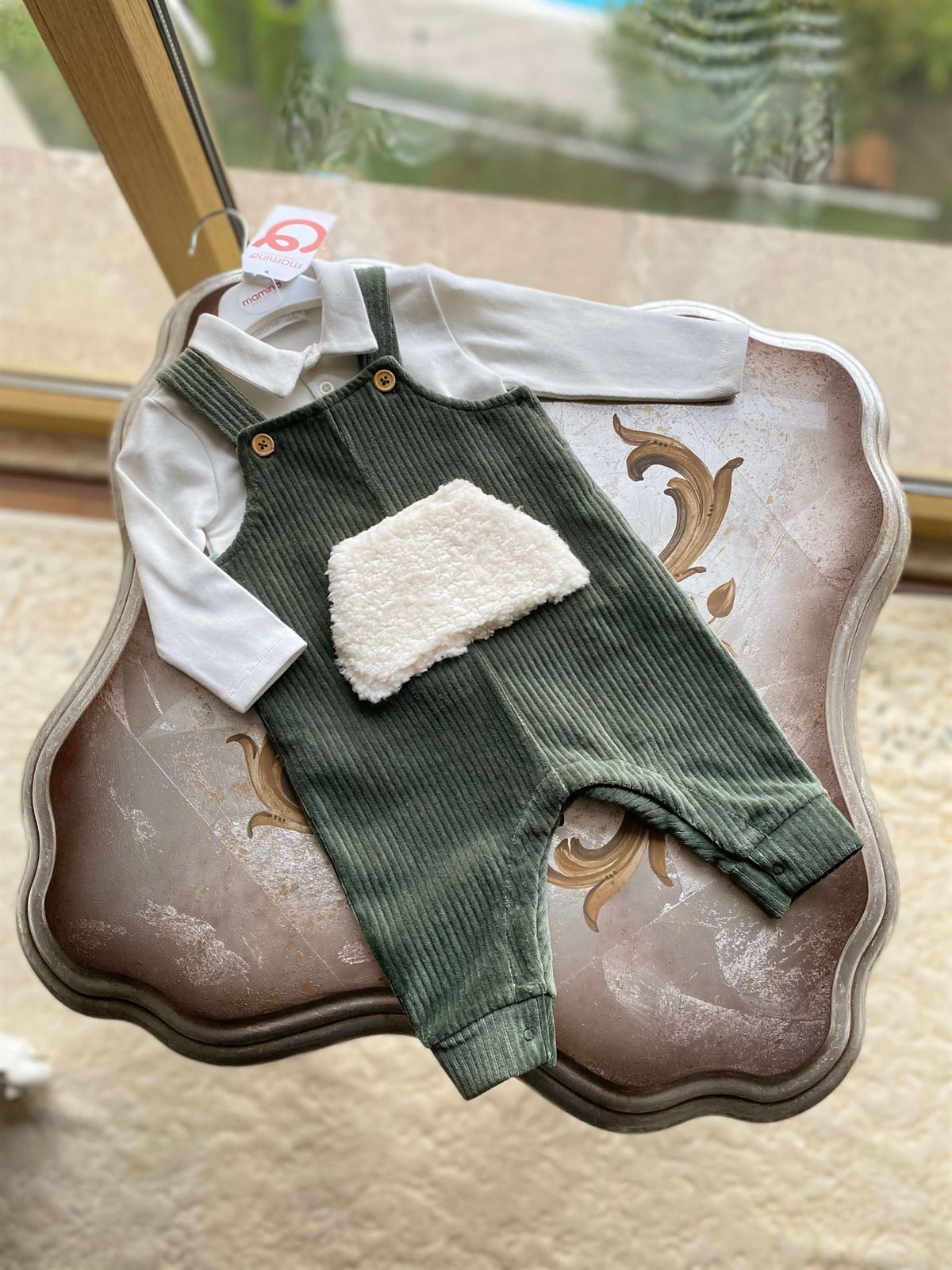 MAMİNO KADİFE SALOPET TAKIM
