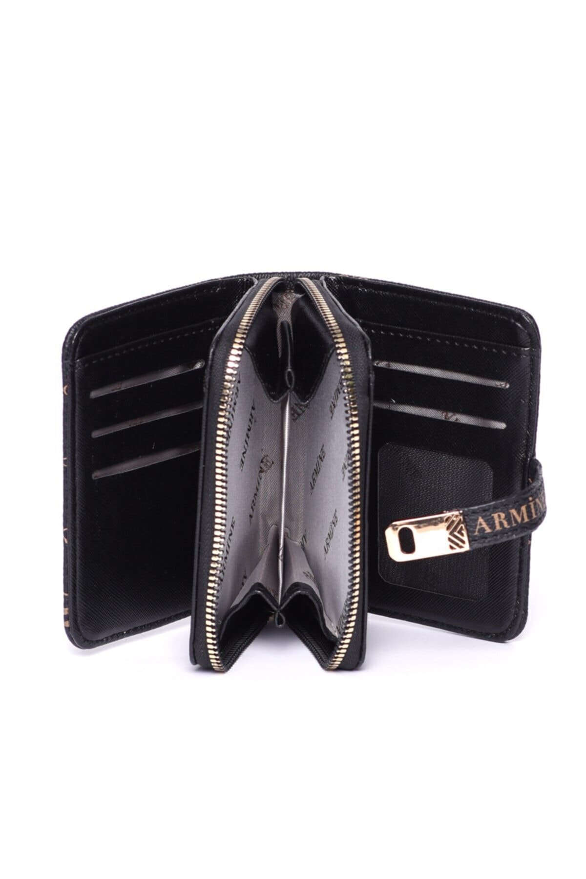 Armine C 01 Kadın El Çantası Siyah Baskılı