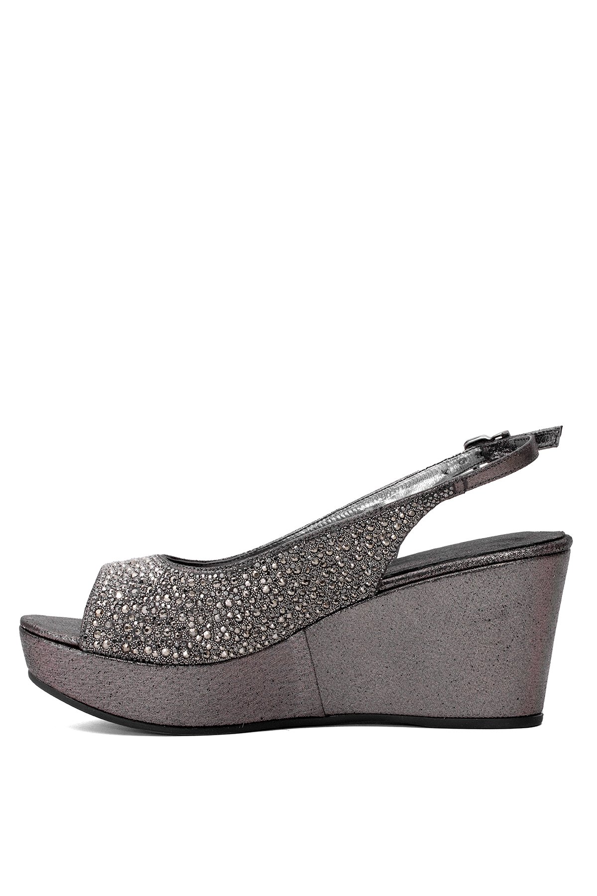 Beety 25BY223.343 Kadın Dolgu Topuk Sandalet Platin