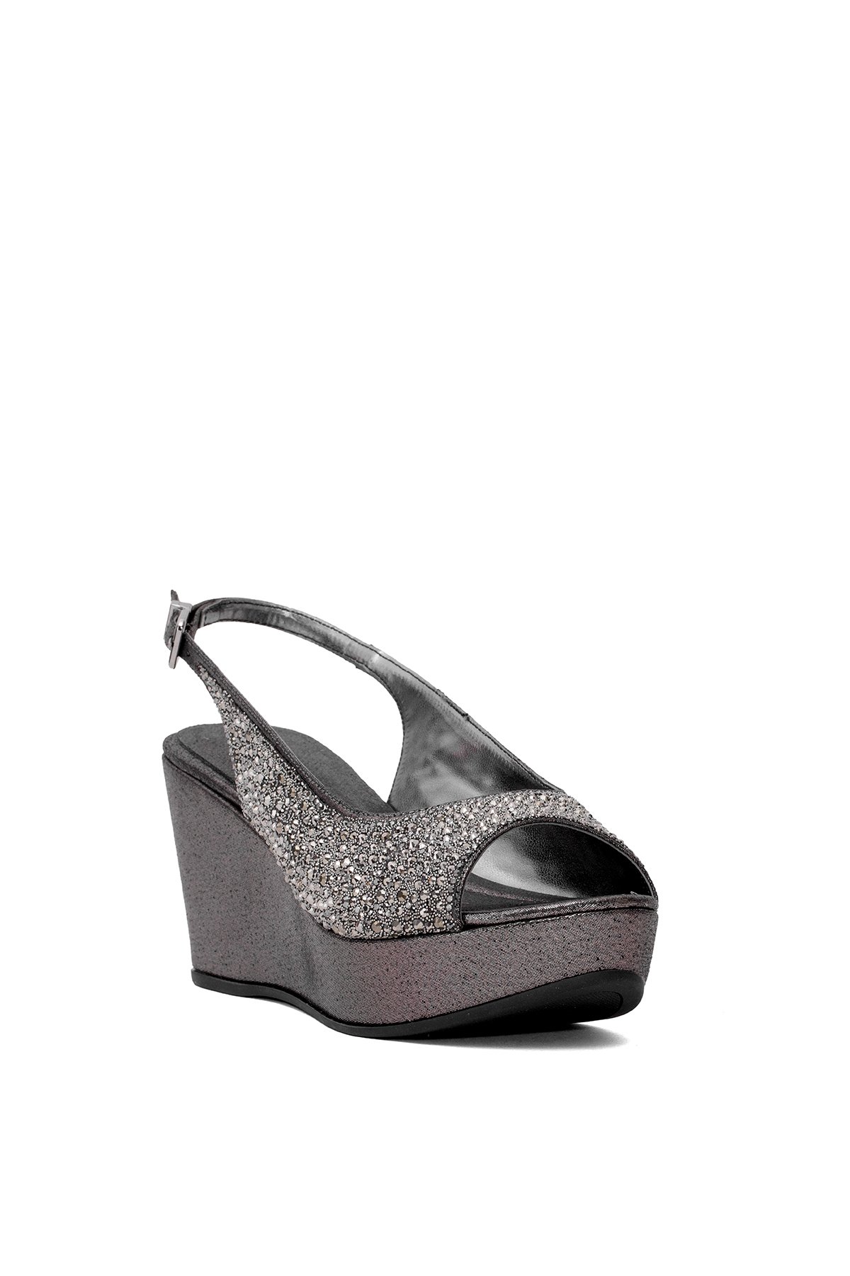 Beety 25BY223.343 Kadın Dolgu Topuk Sandalet Platin