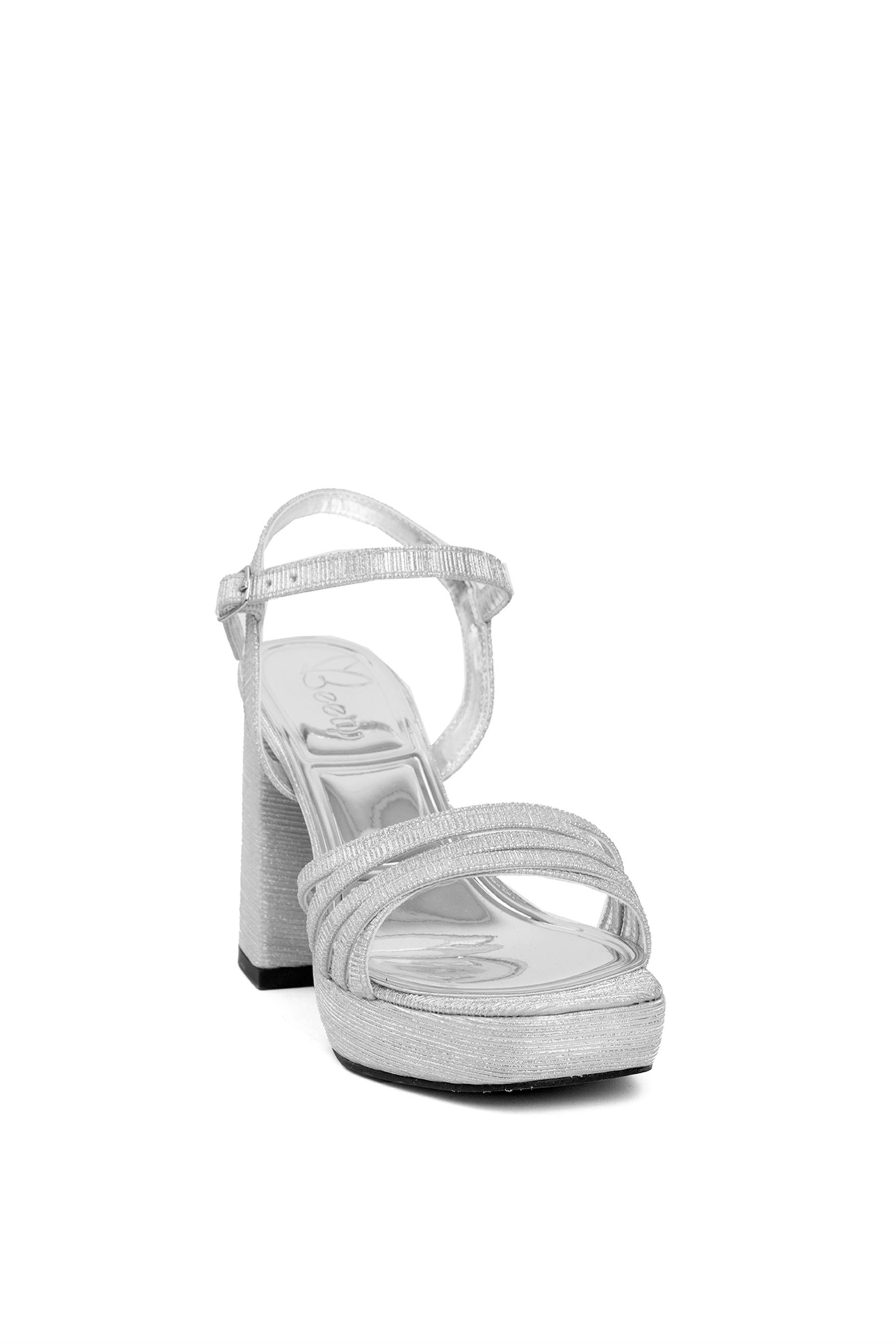 Beety BY130.017-1 Kadın Platform Ayakkabı Gümüş