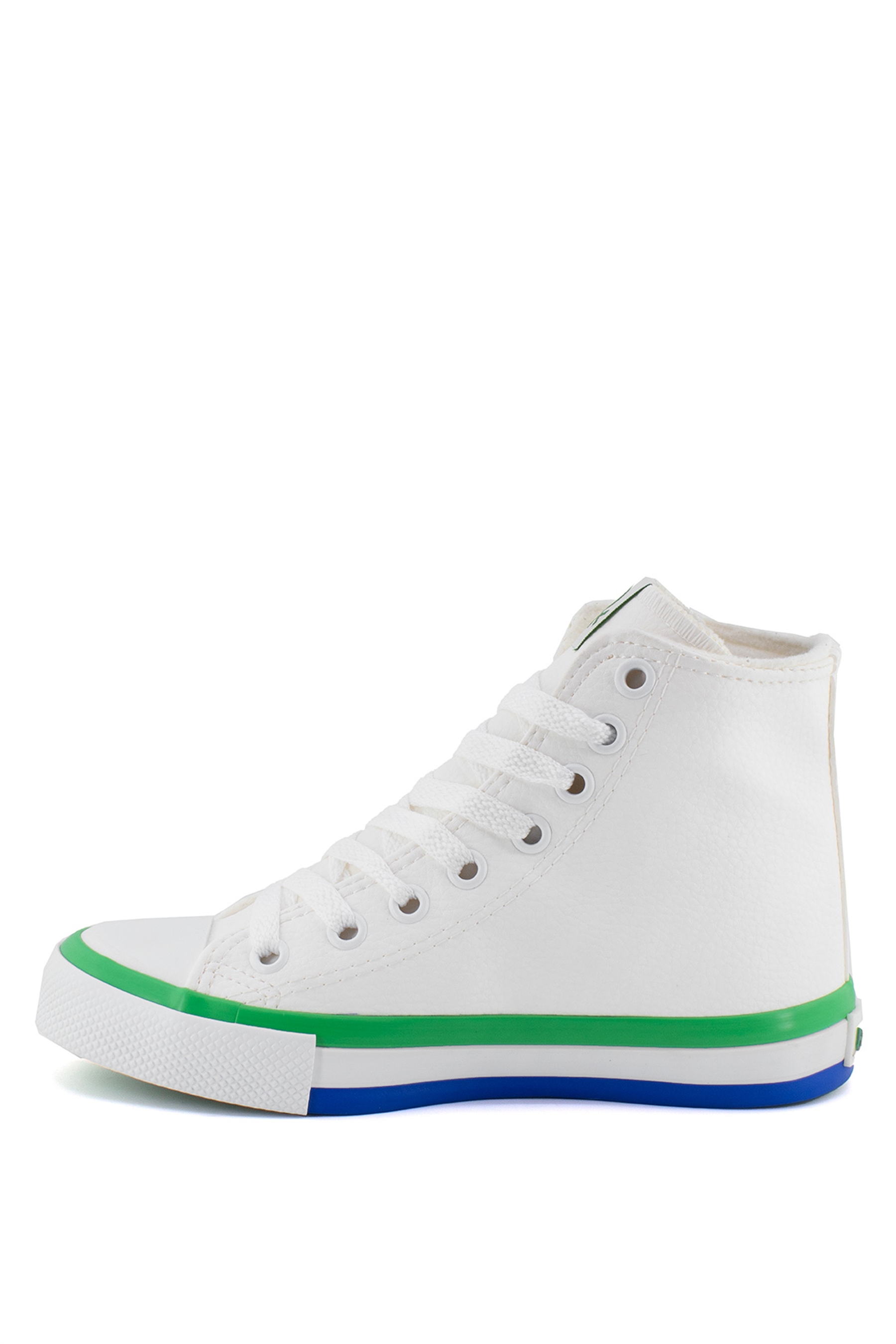 Benetton BN-30726C Kadın Spor Ayakkabı Beyaz - Yeşil