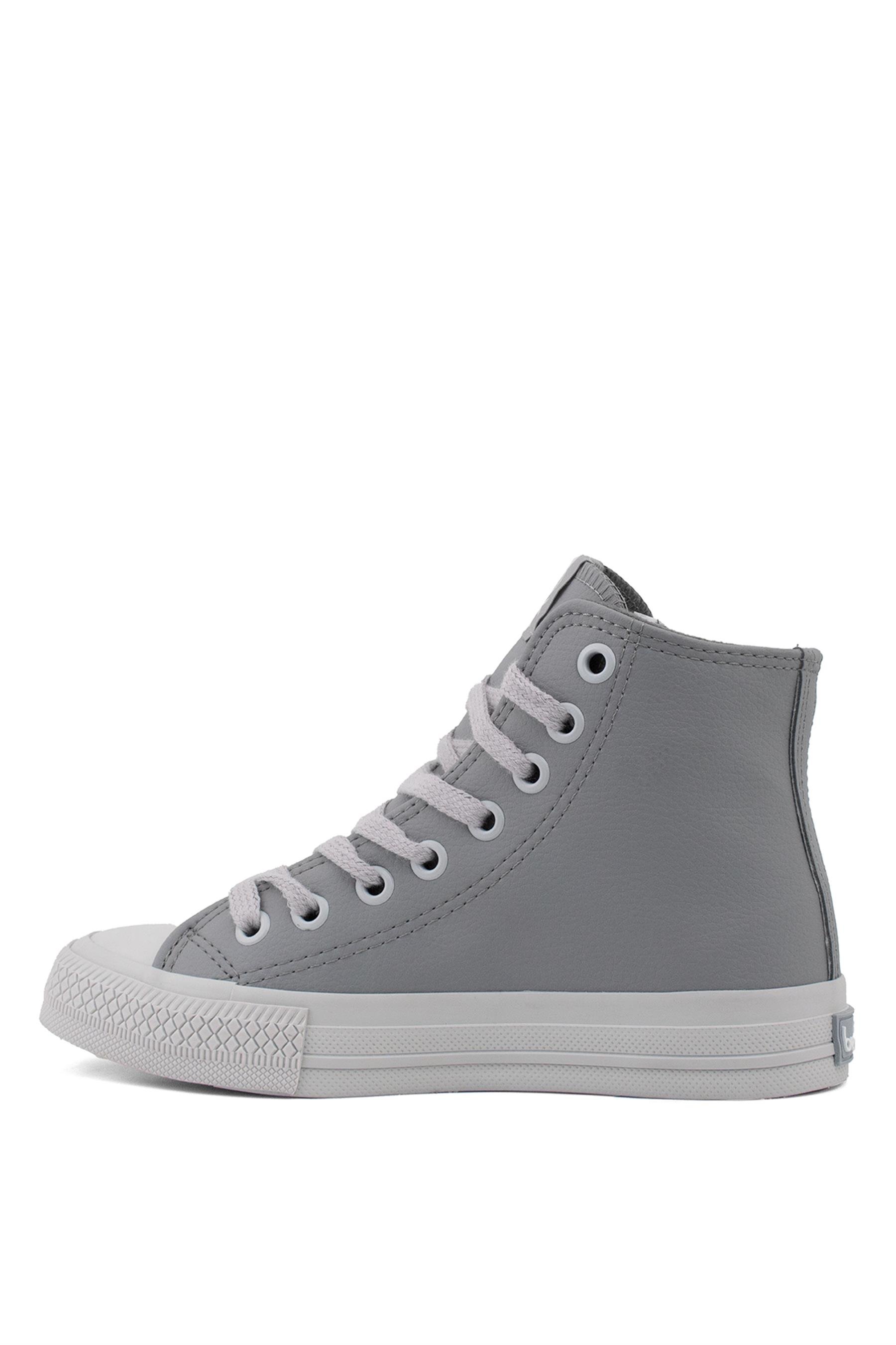 Benetton BN-31042 Kadın Hi Sneaker Gri