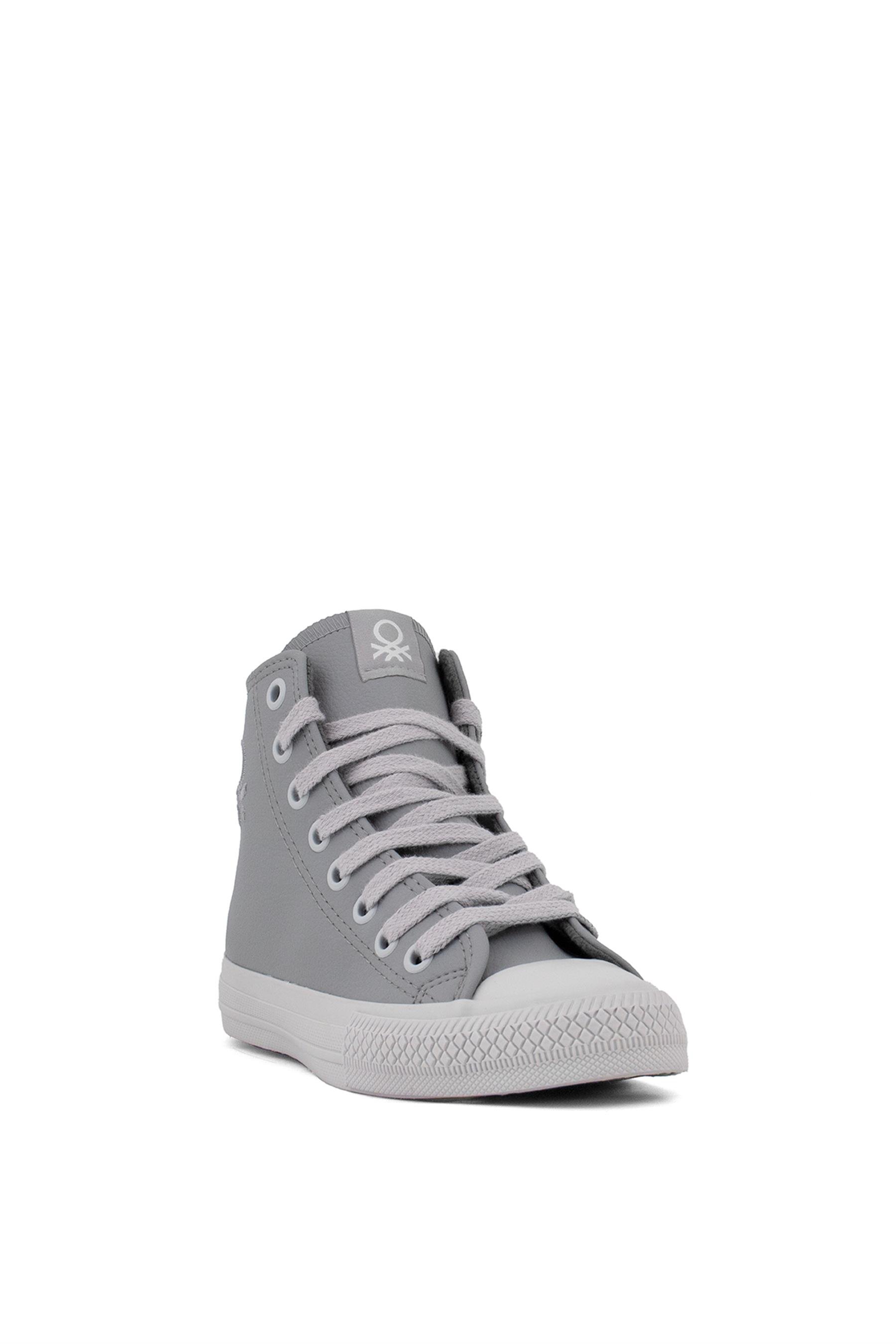 Benetton BN-31042 Kadın Hi Sneaker Gri