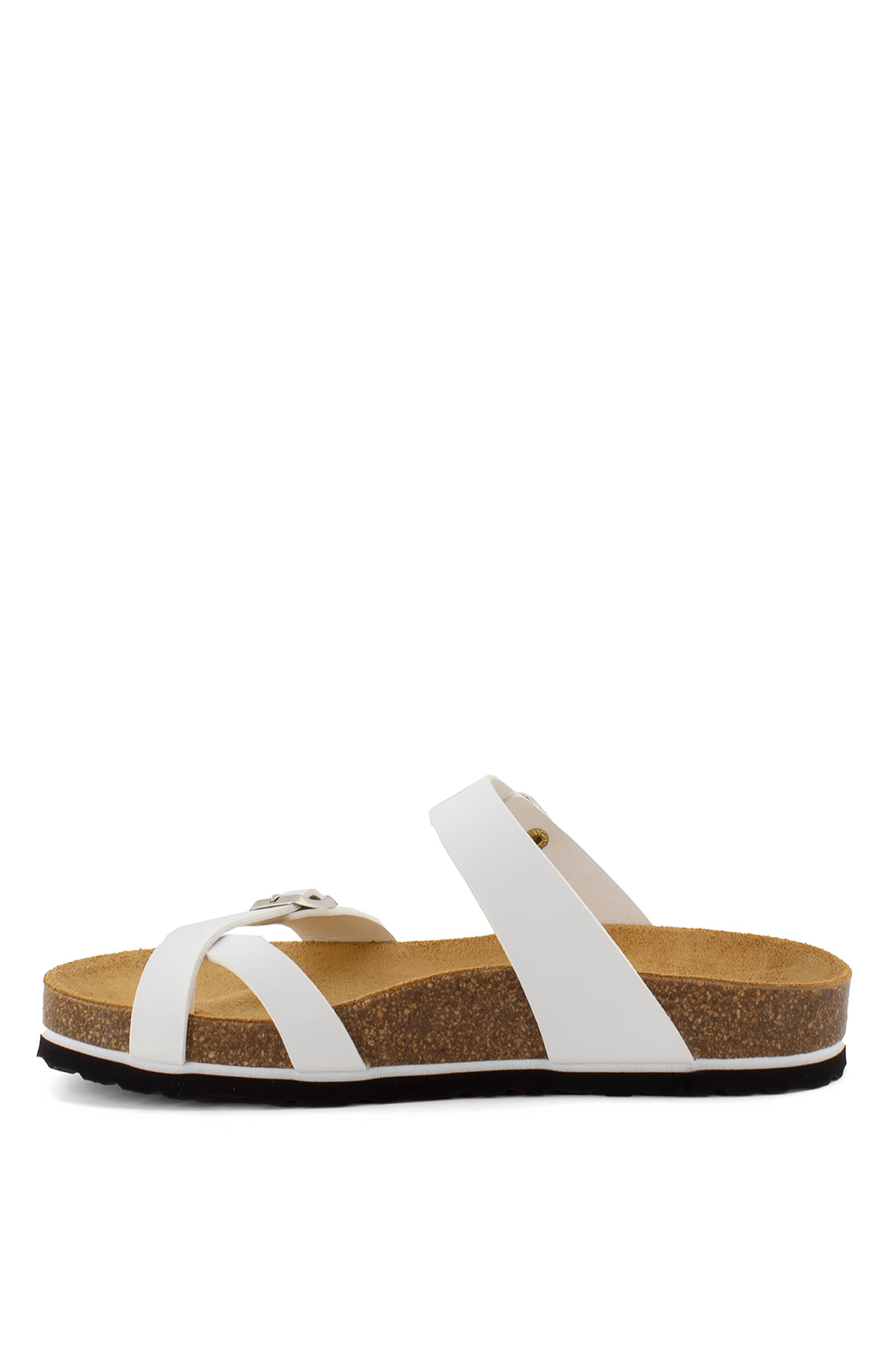 Ceyo 9910-Z34 Kadın Terlik Beyaz