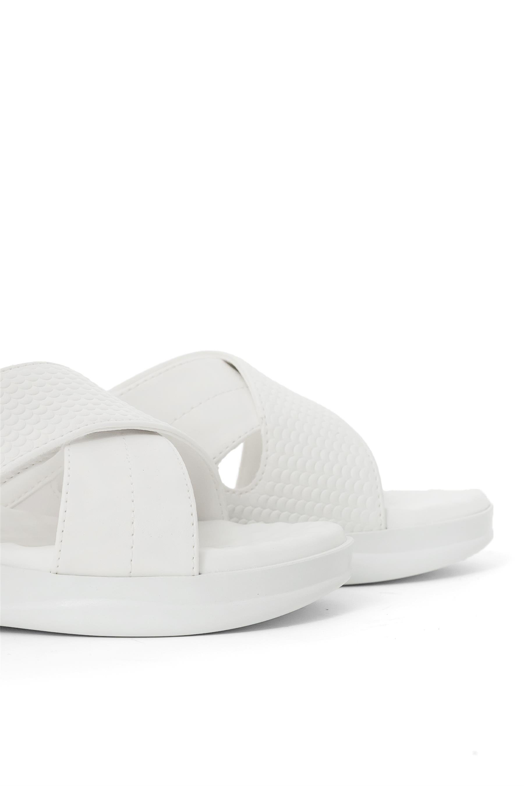 Ceyo 9975-10 Kadın Terlik Beyaz