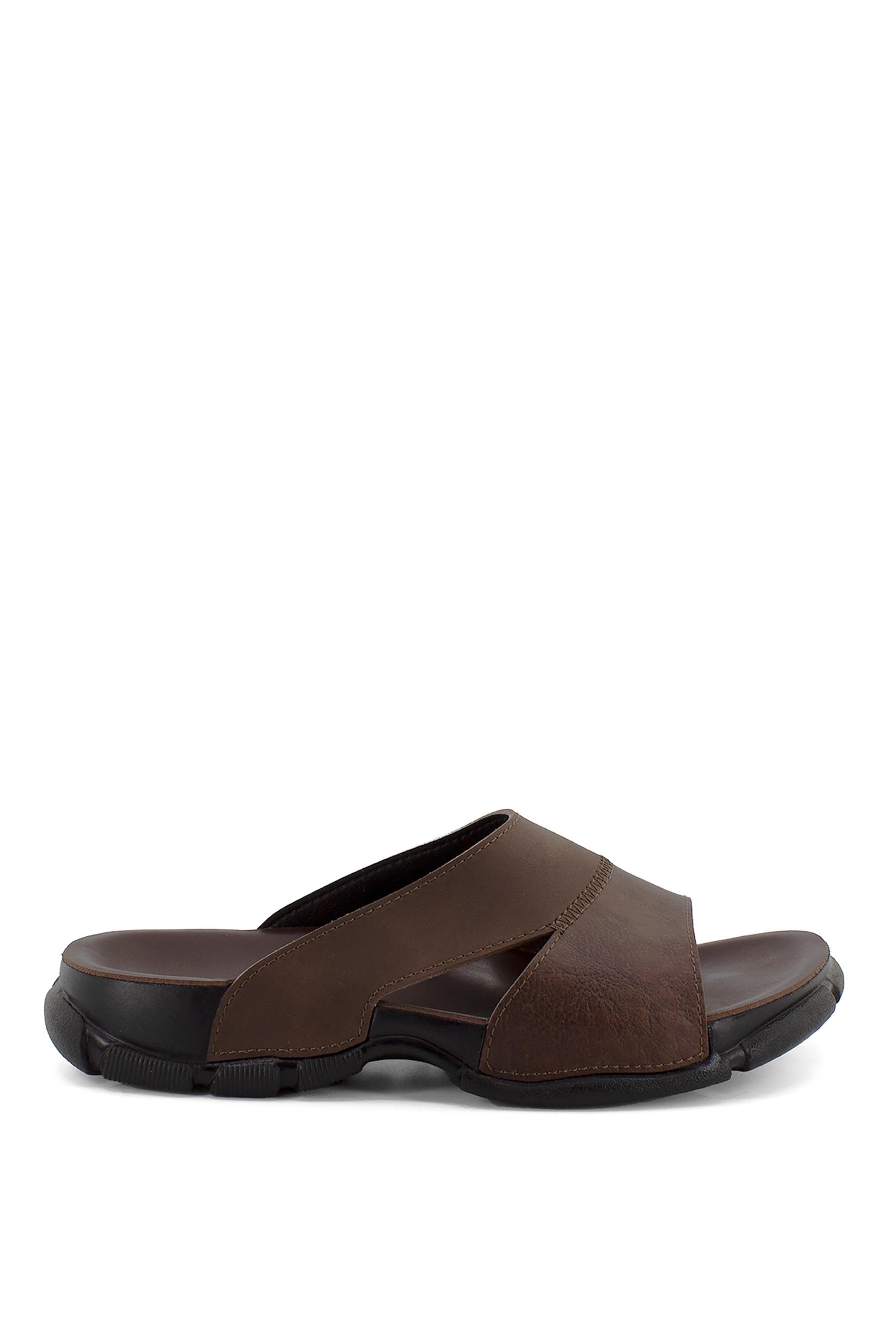 Ceyo Riva-12 Erkek Terlik Kahverengi