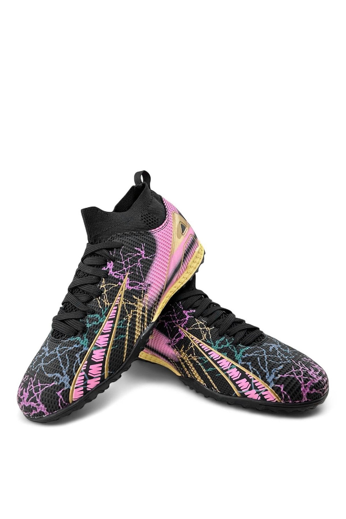 Easports EA1001H Erkek Çoraplı Halı Saha Ayakkabısı Siyah