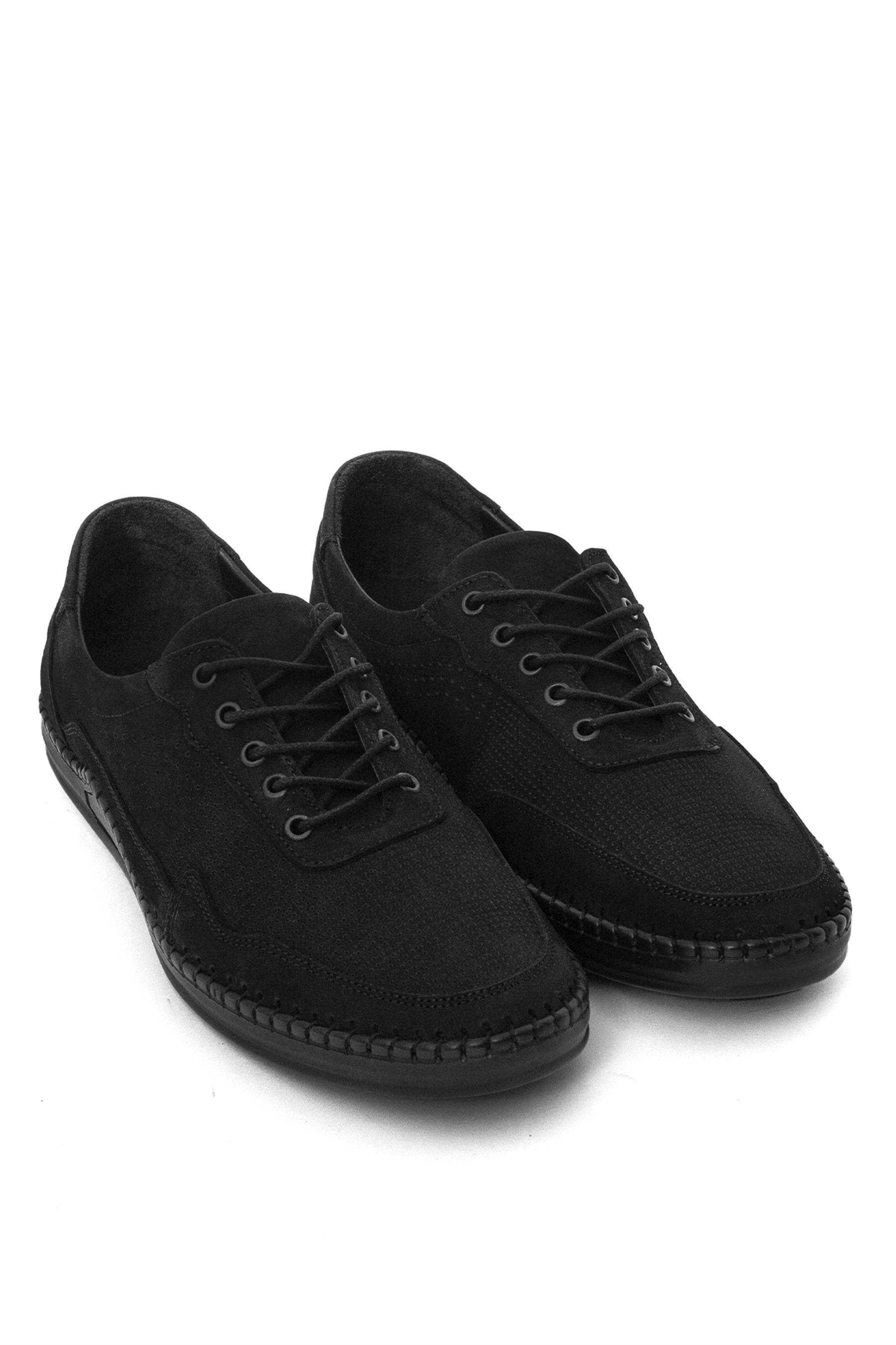 Elit 23YNbl1072N Erkek Hakiki Deri Günlük Ayakkabı Siyah