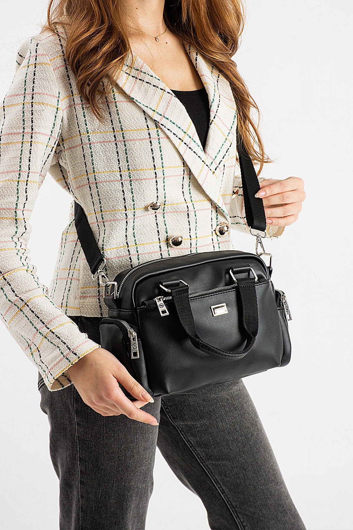 Elit 25KSNM1422C Kadın El Çantası Siyah