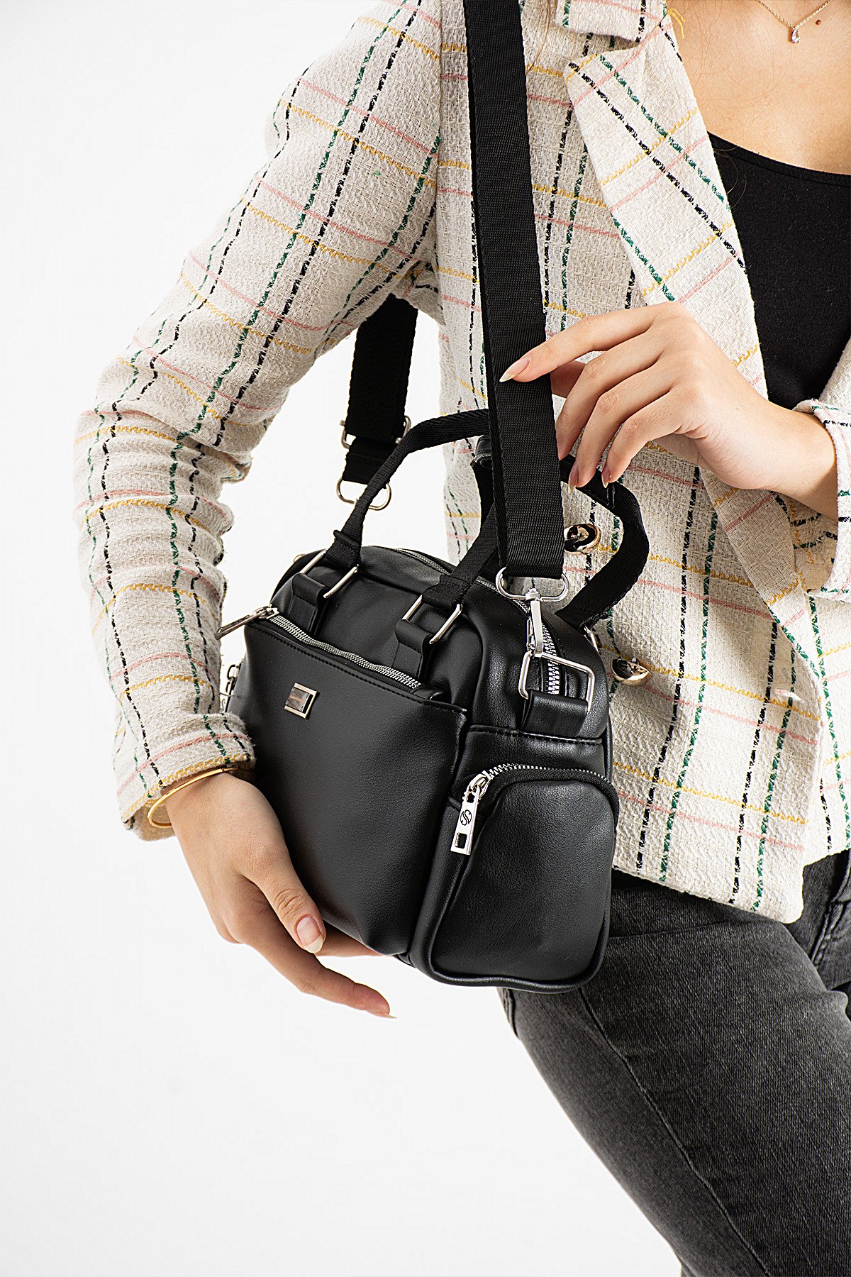 Elit 25KSNM1422C Kadın El Çantası Siyah